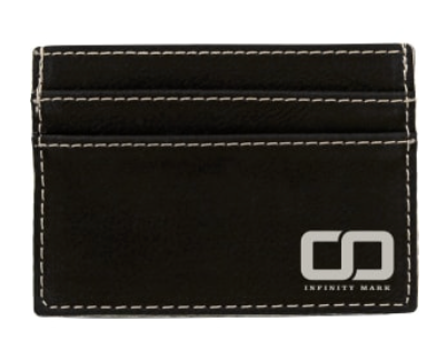 Personalized Leatherette Wallet with Clip