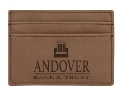 Personalized Leatherette Wallet with Clip