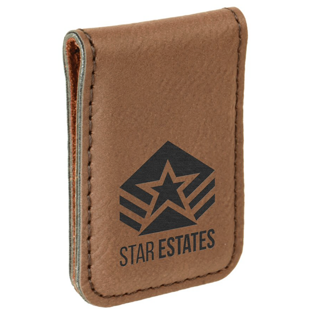 Personalized Leatherette Money Clip