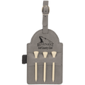 Personalized Leatherette Golf Bag Tag with 3 Tees