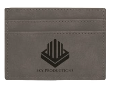 Personalized Leatherette Wallet with Clip