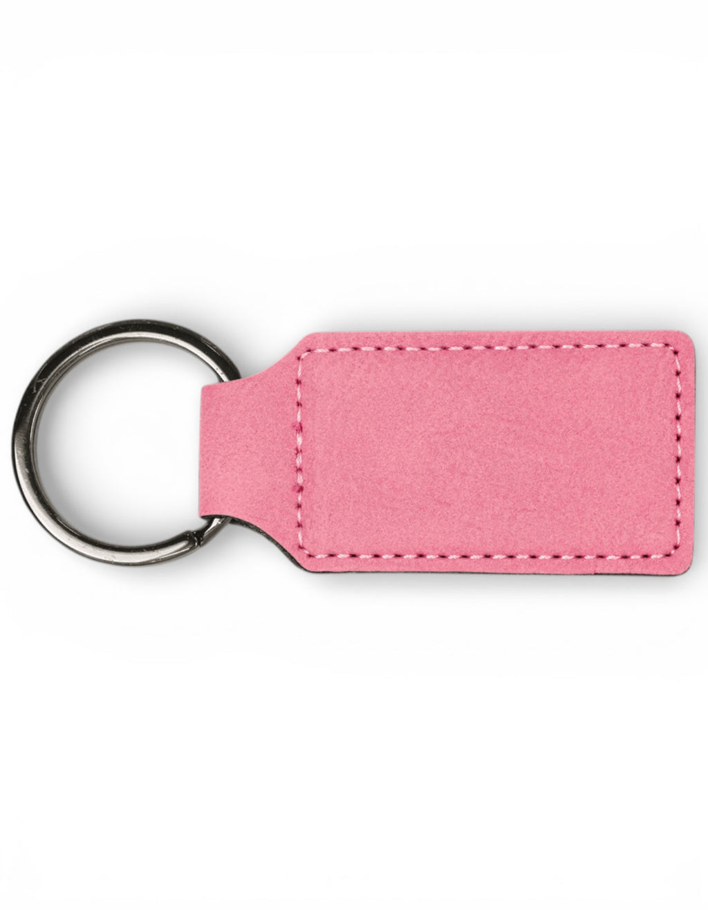 Personalized Leatherette Rectangle Keychain