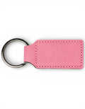 Personalized Leatherette Rectangle Keychain