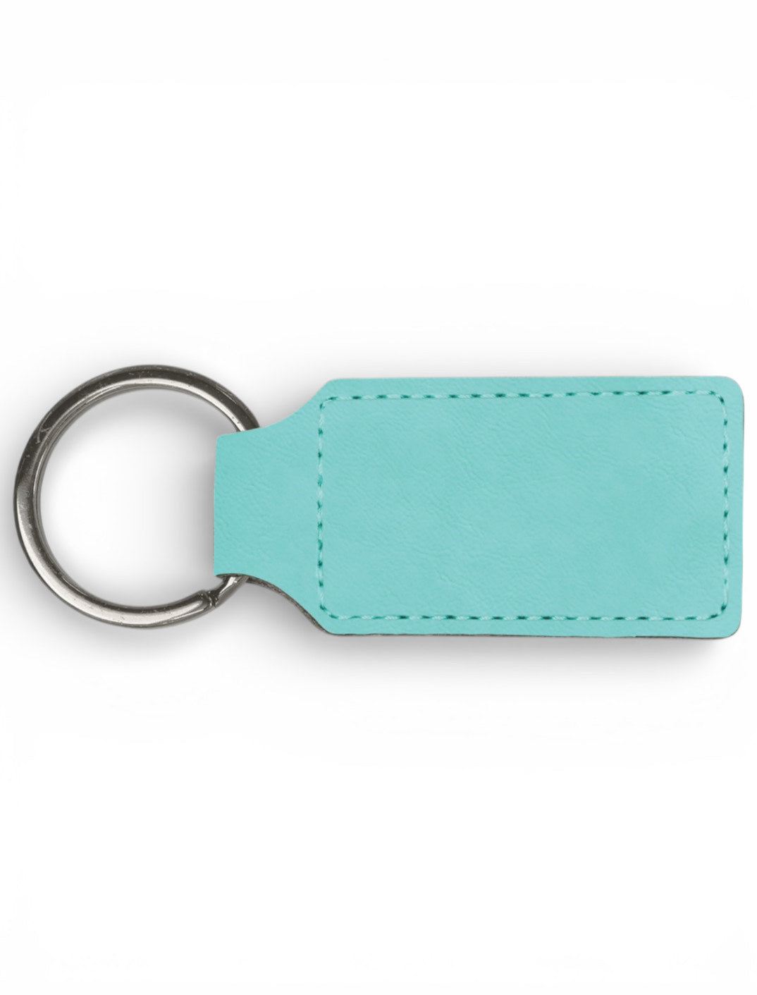 Personalized Leatherette Rectangle Keychain