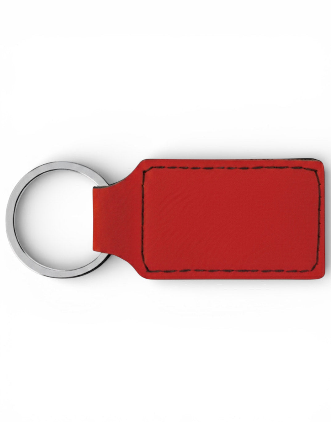 Personalized Leatherette Rectangle Keychain