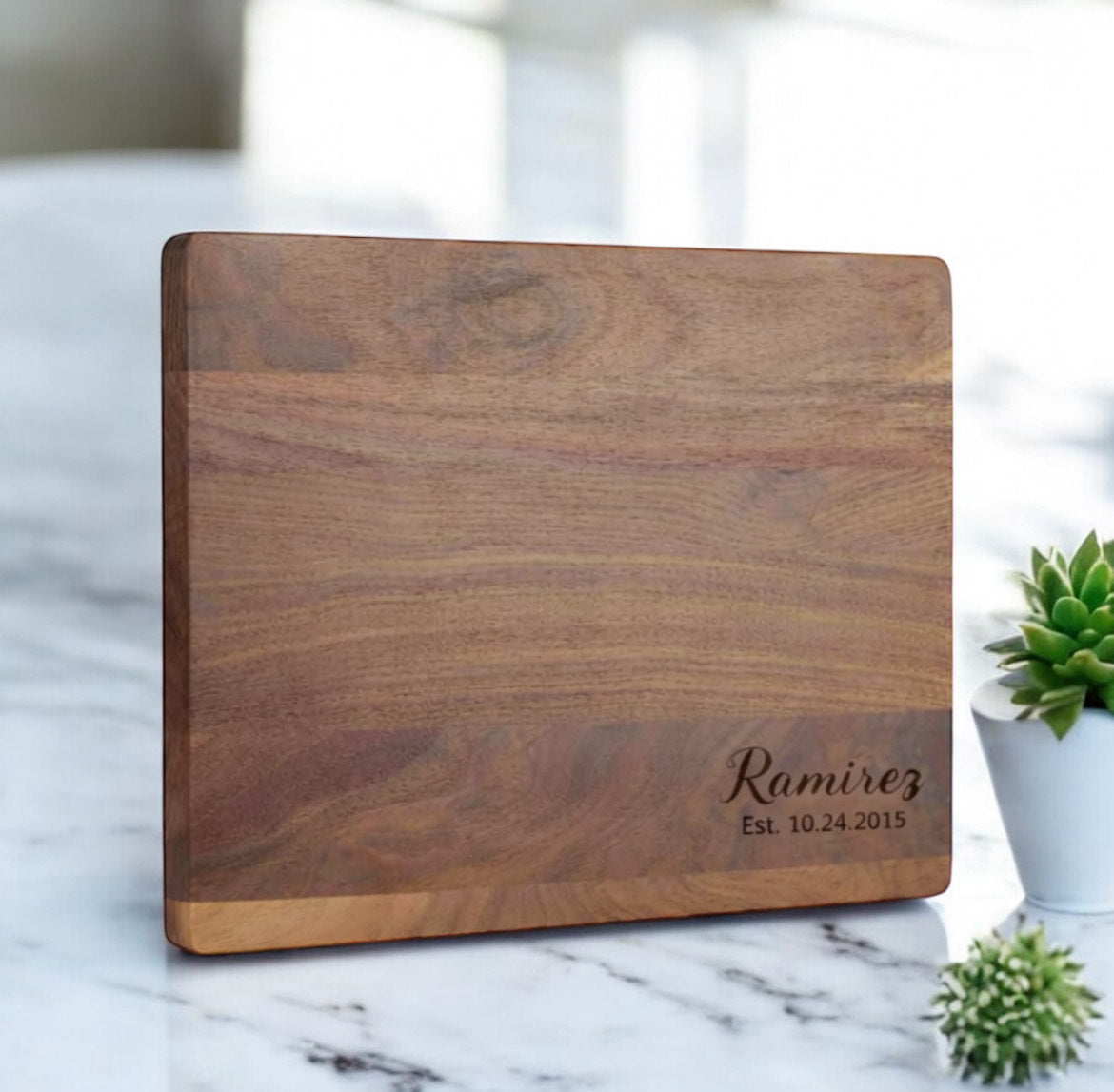 Personalized Walnut Wood Cutting Board