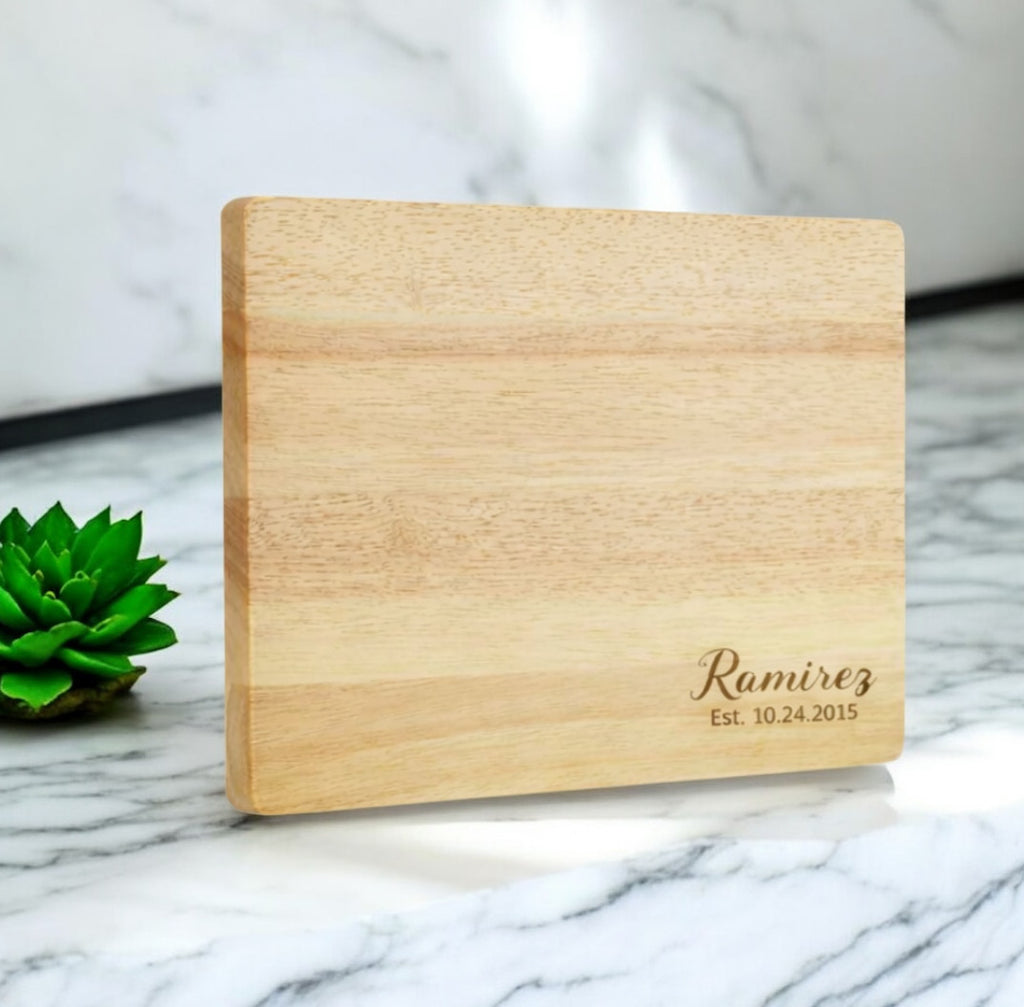 Personalized Rubberwood Cutting Board
